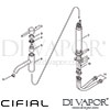 Cifial 32401MI-X11 U PVD X11 Tall Mini Mono Basin Mixer Tap Dimension